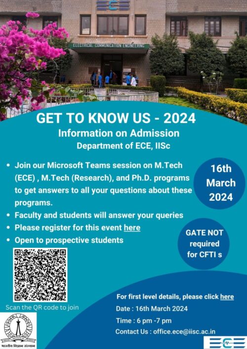 Get to Know Us – Information on Admission